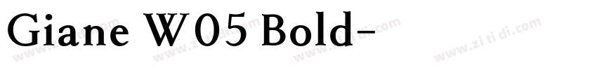 Giane W05 Bold字体转换